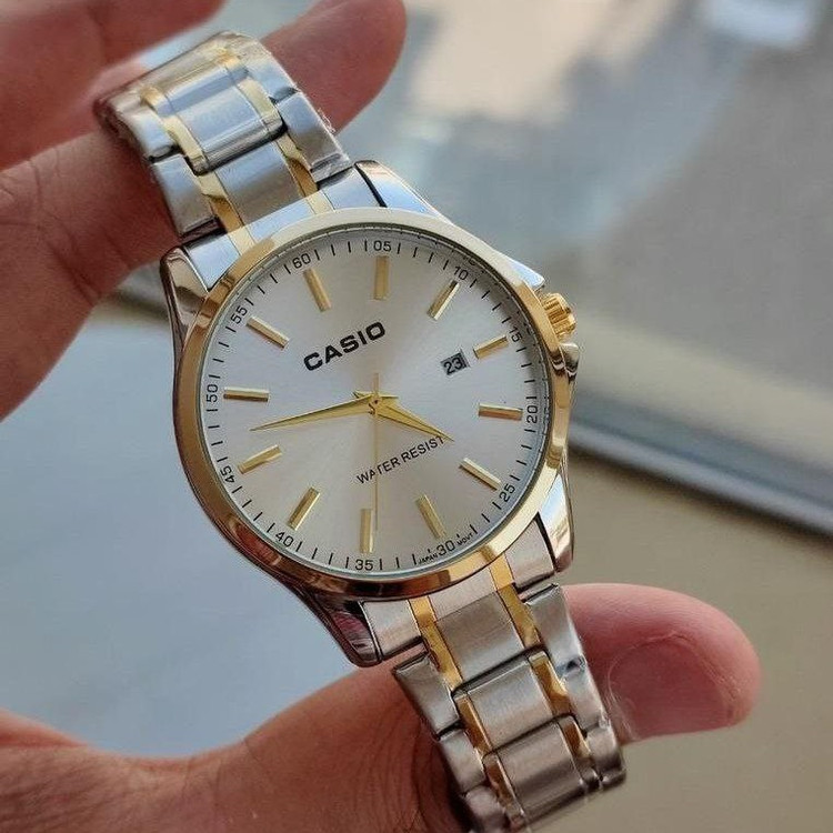 ساعت زنانه تاریخدار مارک CASIO موتور ژاپن و ضد اب در 7 طرح و رنگ مختلف