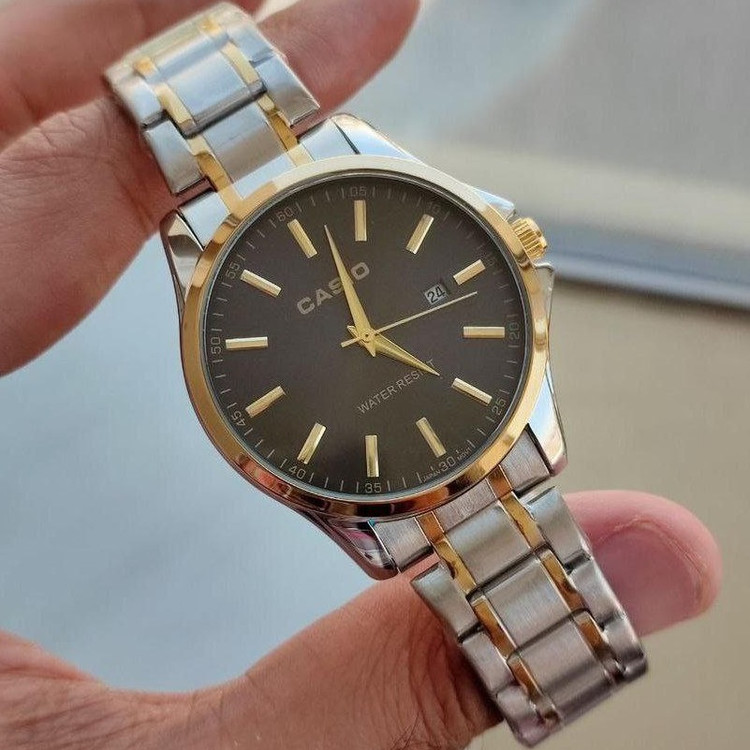 ساعت زنانه تاریخدار مارک CASIO موتور ژاپن و ضد اب در 7 طرح و رنگ مختلف