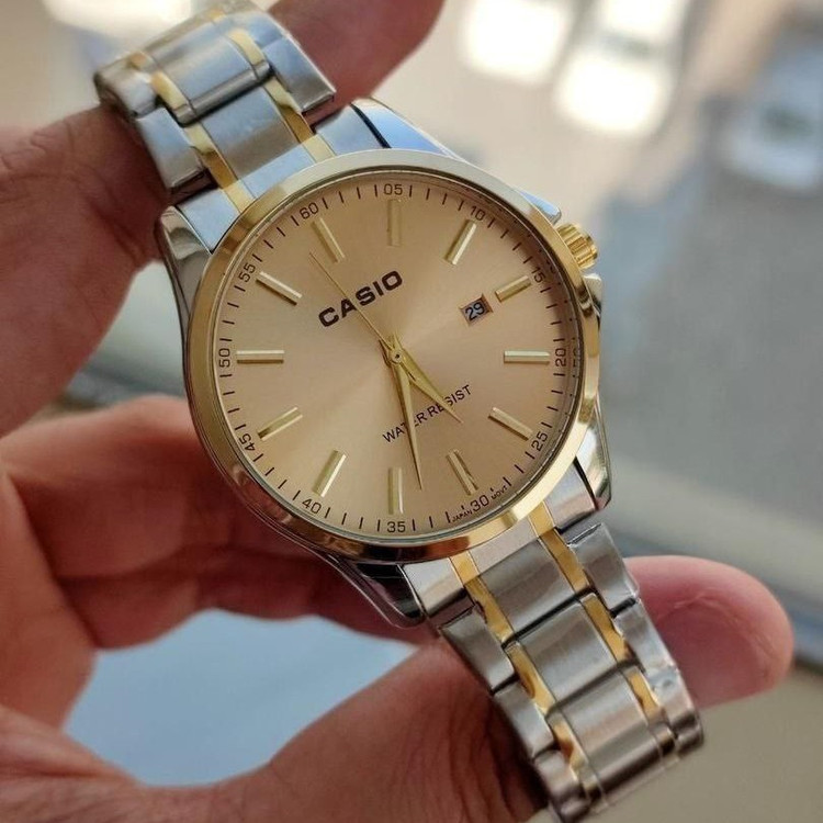 ساعت زنانه تاریخدار مارک CASIO موتور ژاپن و ضد اب در 7 طرح و رنگ مختلف