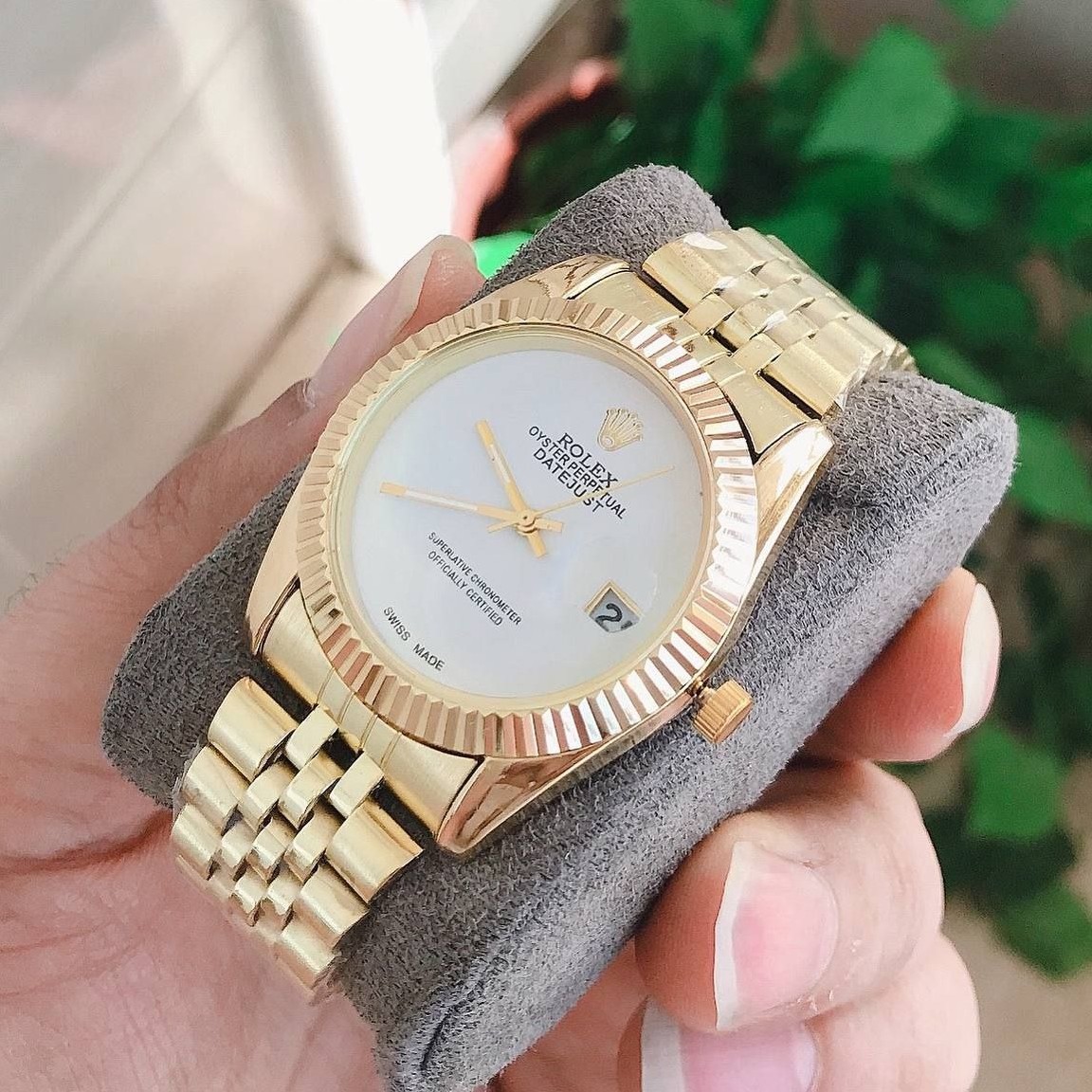 ساعت مردانه مارک ROLEX تاریخدار صفحه مشکی و سفید کد34765