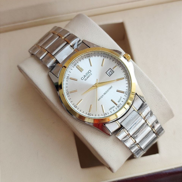 ساعت مردانه یا زنانه تک مارک CASIO تاریخدار موتور ژاپن ضد آب