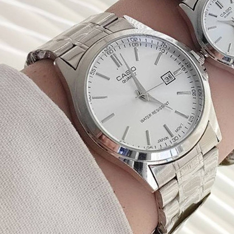 ساعت مردانه یا زنانه تک مارک CASIO تاریخدار موتور ژاپن ضد آب