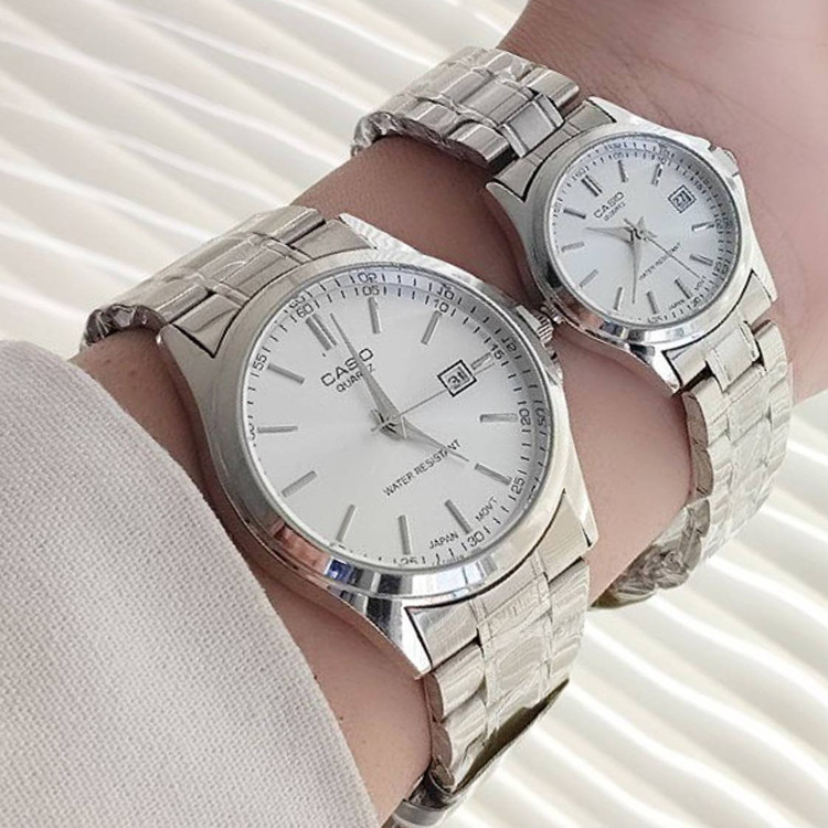 ساعت مردانه یا زنانه تک مارک CASIO تاریخدار موتور ژاپن ضد آب