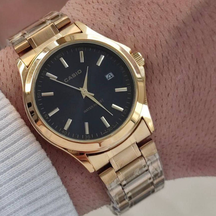ساعت مردانه یا زنانه تک مارک CASIO تاریخدار موتور ژاپن ضد آب