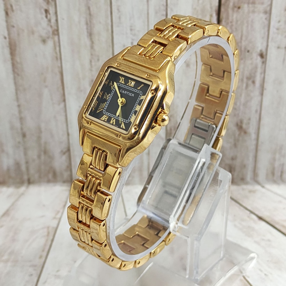 ساعت زنانه مارک CARTIER صفحه مشکی ضدآب کد268350