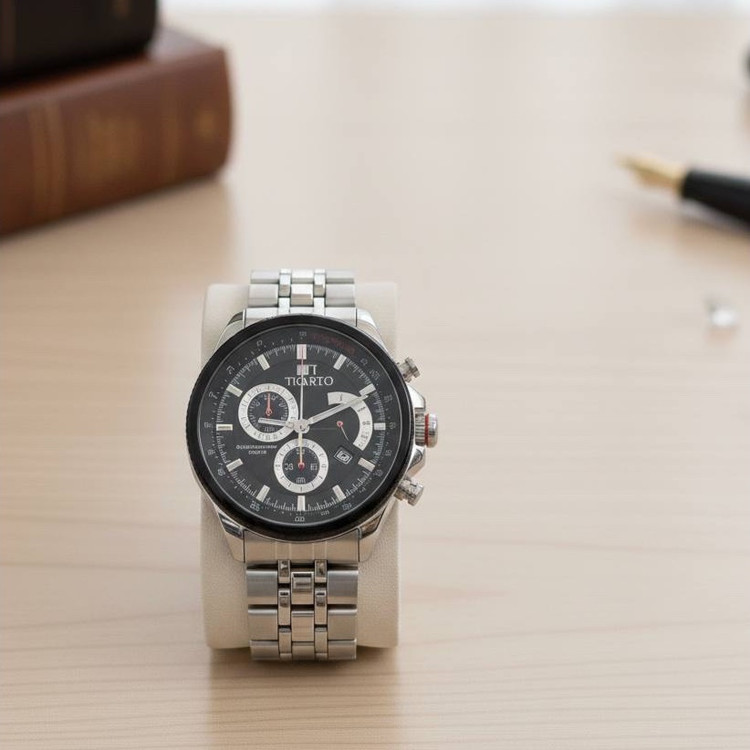 ست ساعت مردانه تیکارتو و ست گردنبند دستبند و حلقه ارسال رایگان