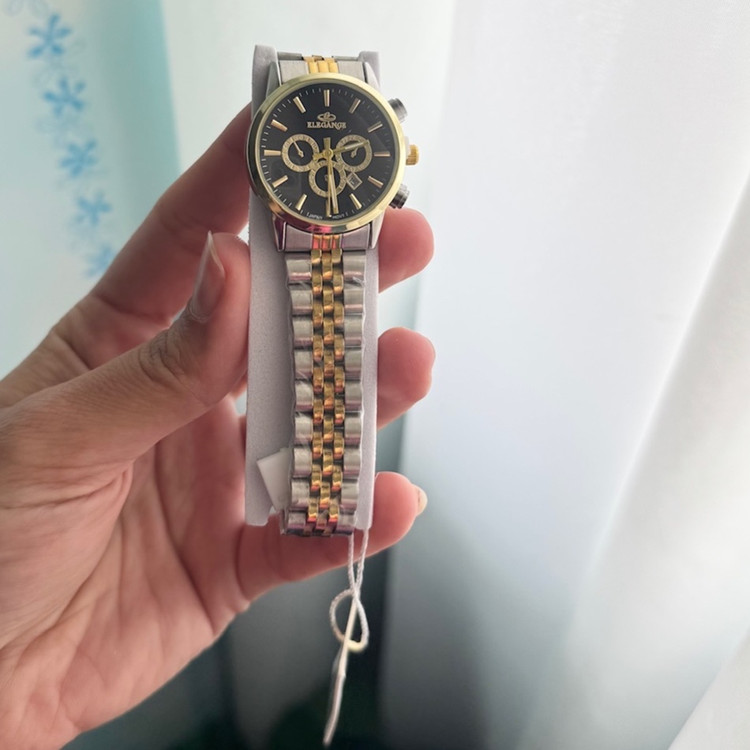 ساعت مچی زنانه و مردانه قیمت تک الگانس تاریخدار مارک ELEGANCE قیمت تک ساعت ارسال رایگان