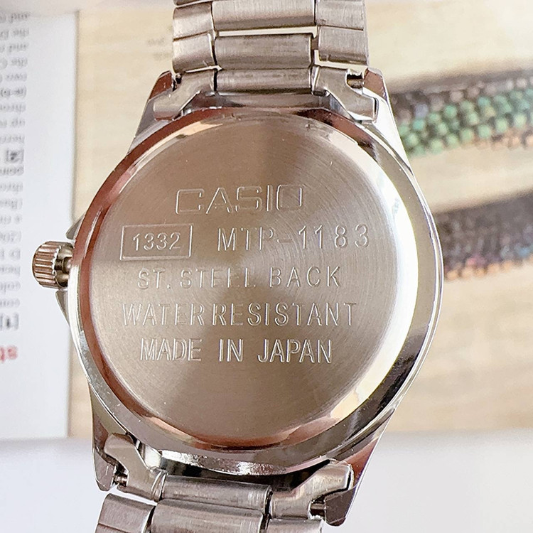 ساعت زنانه و مردانه قیمت تک کاسیو استیل تاریخ دار موتور ژاپن مارک معروف CASIO نمونه درجه یک ارسال رایگان