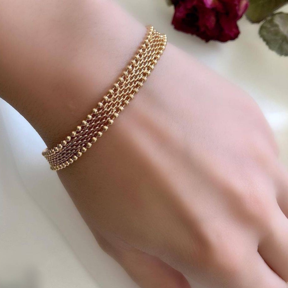 دستبند زنانه و دخترانه مارک ژوپینگ کپیه طلا ارسال رایگان