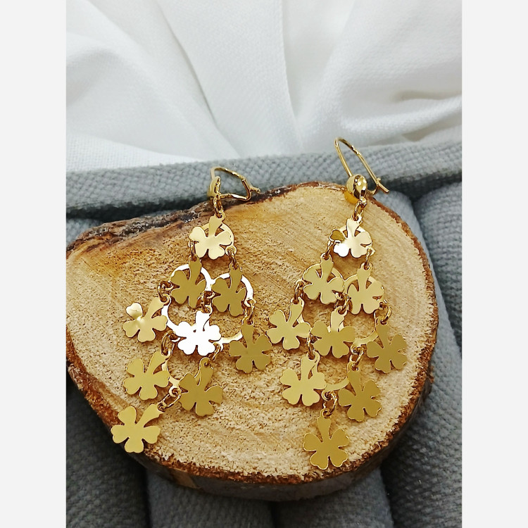 گوشواره طرح طلا مناسب روز مادر آویز خاص