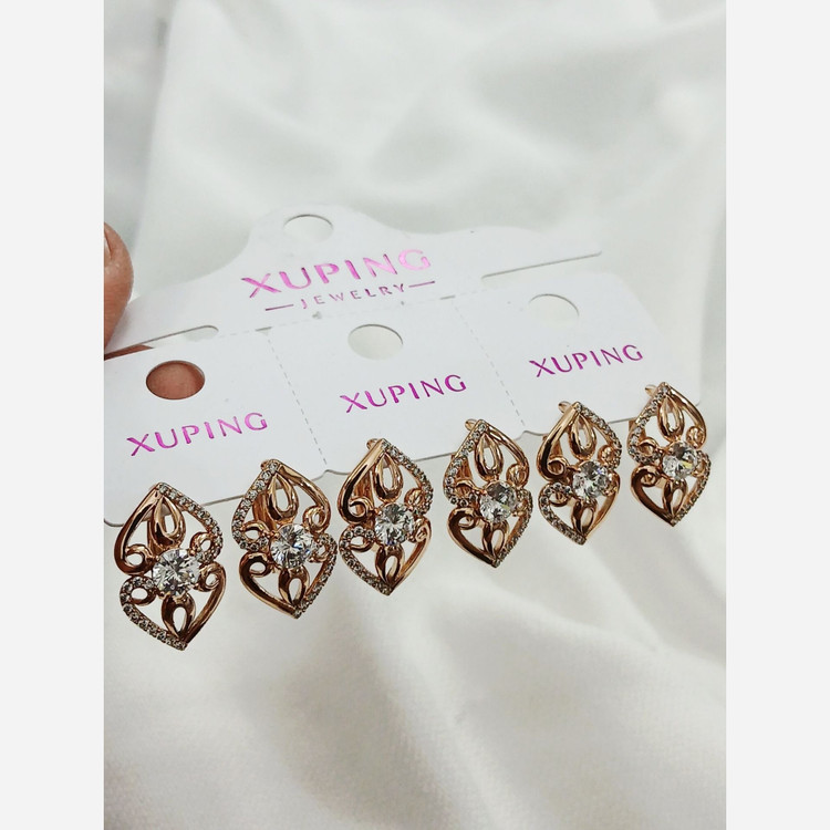 گوشواره ژوپینگ نگین دار بسیار عالی