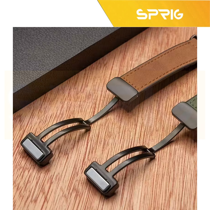 بند اسپریگ مدل Magnetic Soft Leather GLS مناسب برای اپل واچ 40mm سری 4/5/6/Se به همراه کاور