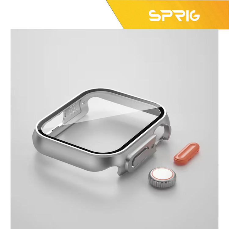 کاور اسپریگ مدل Switch مناسب برای اپل واچ Series SE 2022 Aluminum Case 40mm / SE 2021 Aluminum Case 40mm / Series 5 40mm / Series 6 40mm / Series 4 40mm به همراه محافظ صفحه نمایش