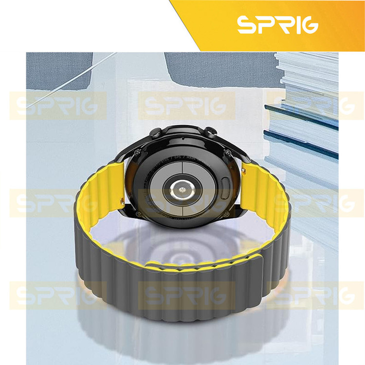 بند اسپریگ مدل Silicone Magnetic Link GRY TW مناسب برای ساعت هوشمند ایمیکی SF1 / SF1E / SE1 / ST1
