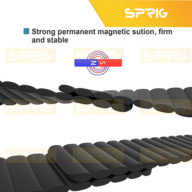 بند اسپریگ مدل Silicone Magnetic Link GRY TW مناسب برای ساعت هوشمند ایمیکی SF1 / SF1E / SE1 / ST1