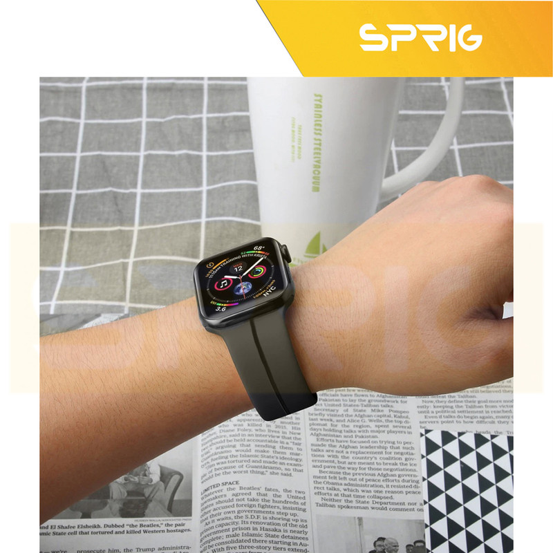 بند اسپریگ مدل Magnetic silicon مناسب برای اپل واچ سری اپل واچ Ultra 2 49mm