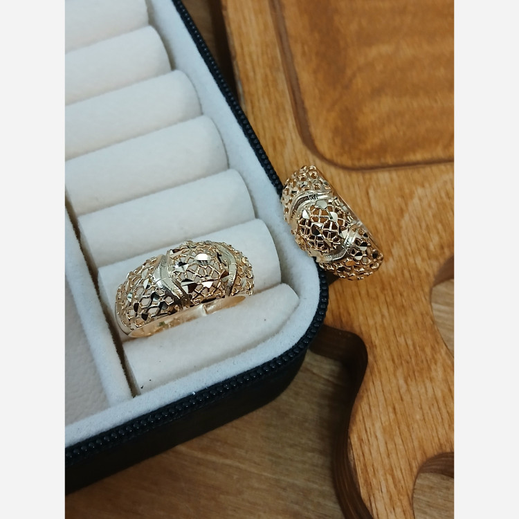 انگشتر زنانه طلا روس کد10001