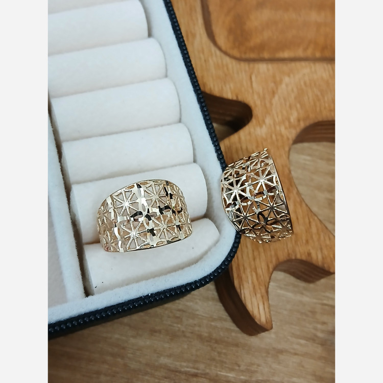 انگشتر زنانه طلا روس کد10098