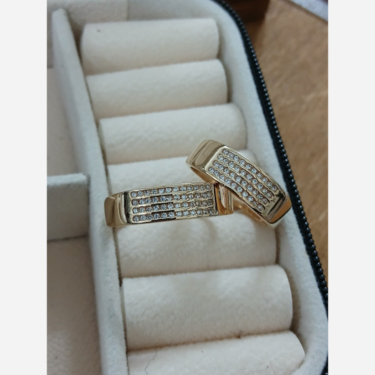 حلقه ست طلا روس تراش کد297
