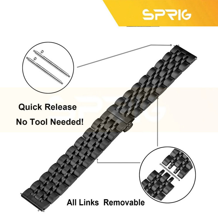 بند اسپریگ مدل 7Bead STL TW مناسب برای ساعت هوشمند گلوریمی M1 Pro / M2 / M2 Pro / M2 Max / GS1 Pro / GS2 / GR1 / GS1 Pro / GS2 / GS2 SE / GX Race 22mm