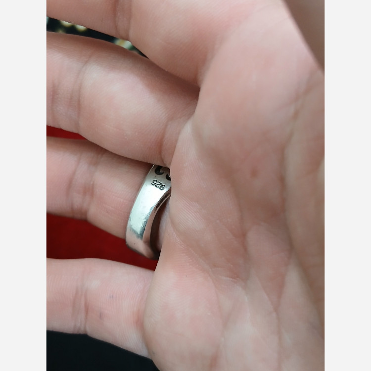 انگشتر فیروزه نیشابور مردانه نقره با عیار 925 اصلی