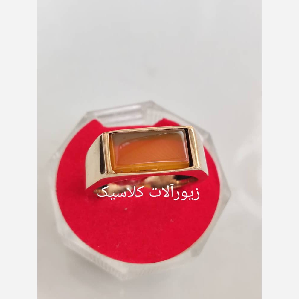 انگشتر شرف الشمس مستطیل دعا دار