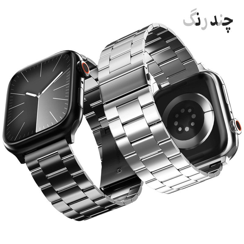 بند اسپریگ مدل 3Bead MixC مناسب برای اپل واچ سایز 46 mm سری 10 مجموعه دو عددی