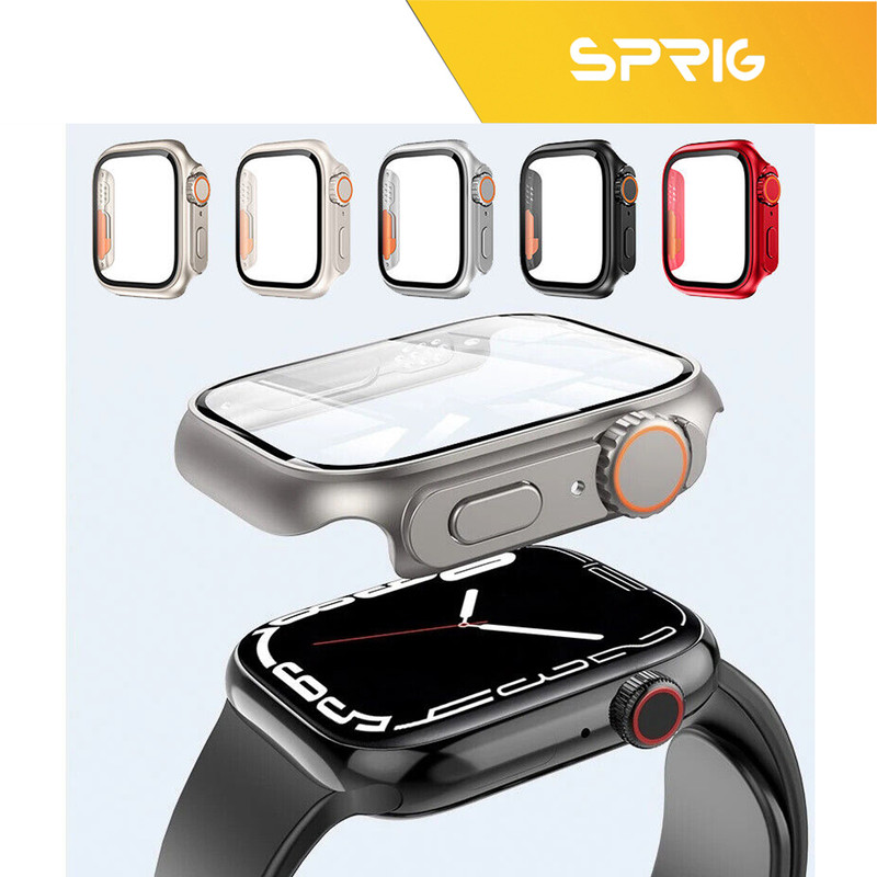 کاور اسپریگ مدل face-off مناسب برای اپل واچ Series 4 44mm / Series 5 44mm / Series 6 44mm به همراه محافظ صفحه نمایش