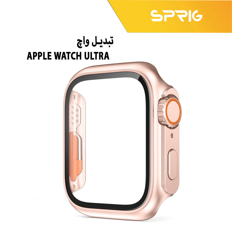 کاور اسپریگ مدل face-off مناسب برای اپل واچ Series 4 44mm / Series 5 44mm / Series 6 44mm به همراه محافظ صفحه نمایش