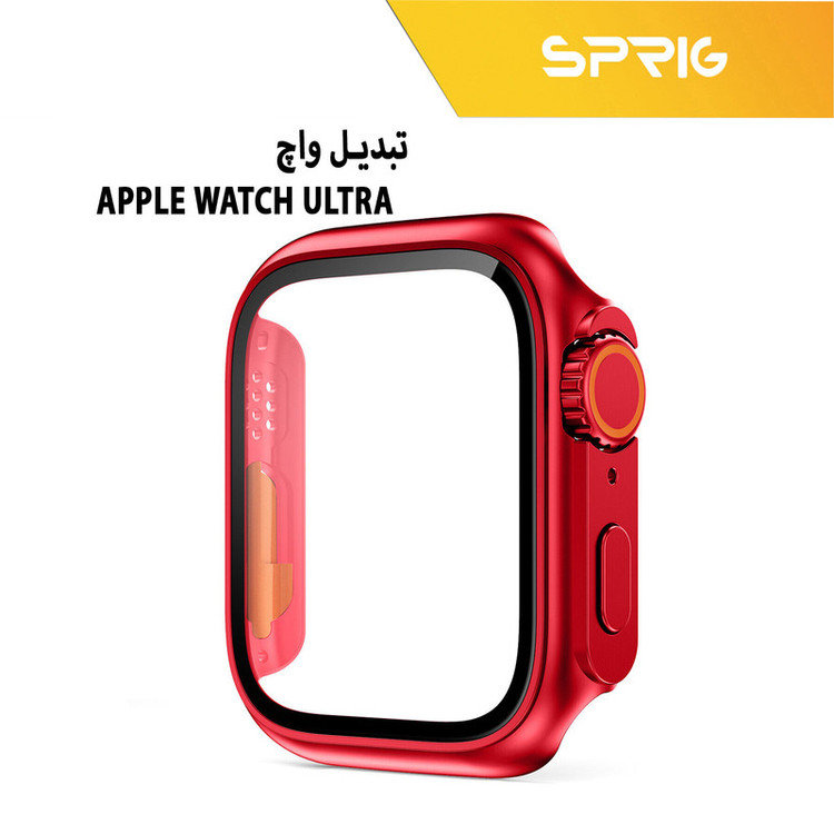 کاور اسپریگ مدل face-off مناسب برای اپل واچ Series 4 44mm / Series 5 44mm / Series 6 44mm به همراه محافظ صفحه نمایش