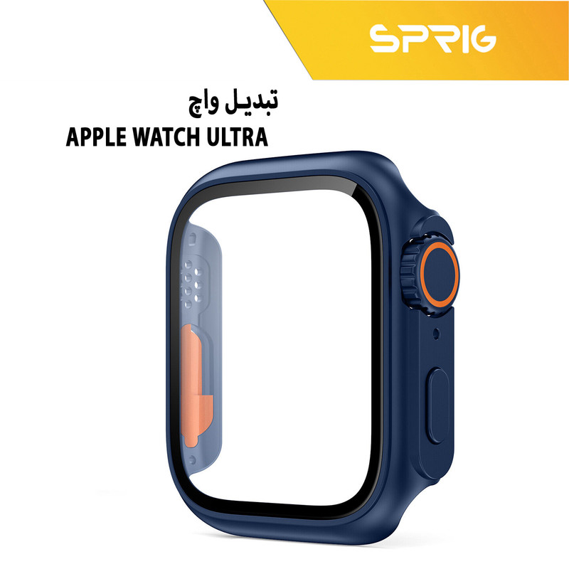 کاور اسپریگ مدل face-off مناسب برای اپل واچ Series 4 44mm / Series 5 44mm / Series 6 44mm به همراه محافظ صفحه نمایش