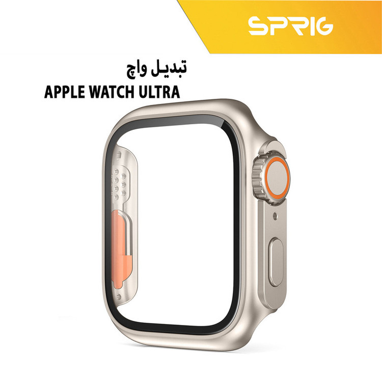 کاور اسپریگ مدل face-off مناسب برای اپل واچ Series 4 44mm / Series 5 44mm / Series 6 44mm به همراه محافظ صفحه نمایش