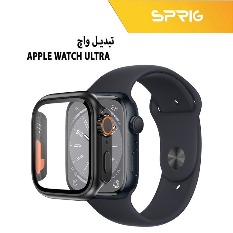 کاور اسپریگ مدل face-off مناسب برای اپل واچ Series 4 44mm / Series 5 44mm / Series 6 44mm به همراه محافظ صفحه نمایش