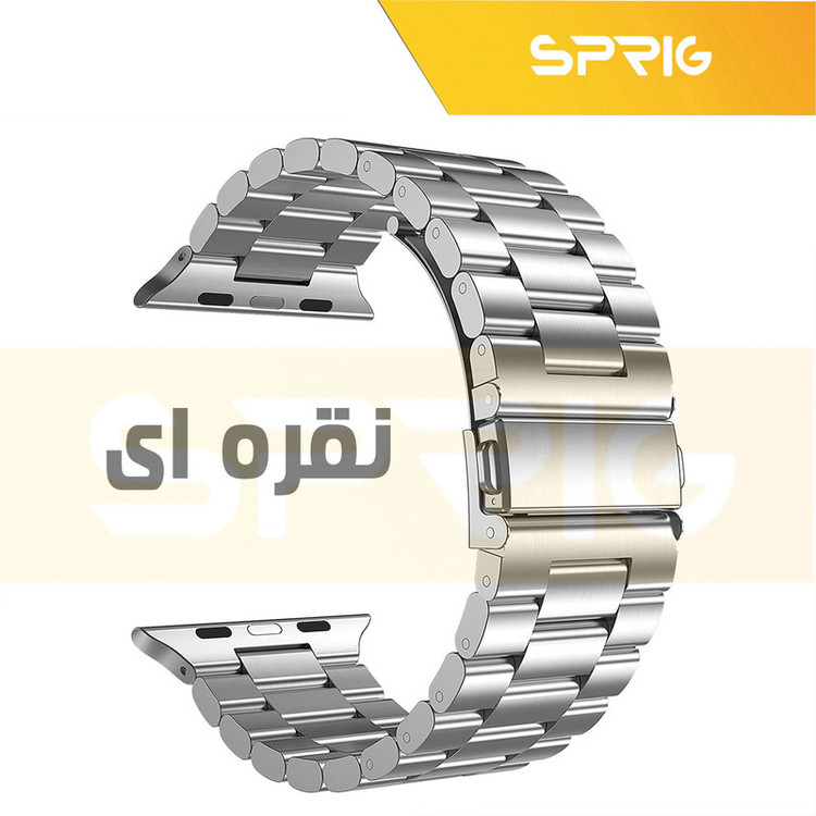 بند اسپریگ مدل 3Bid STL مناسب برای اپل واچ Series SE 2022 44mm / SE 2021 44mm / Series 5 44mm / Series 6 44mm / SE 44mm