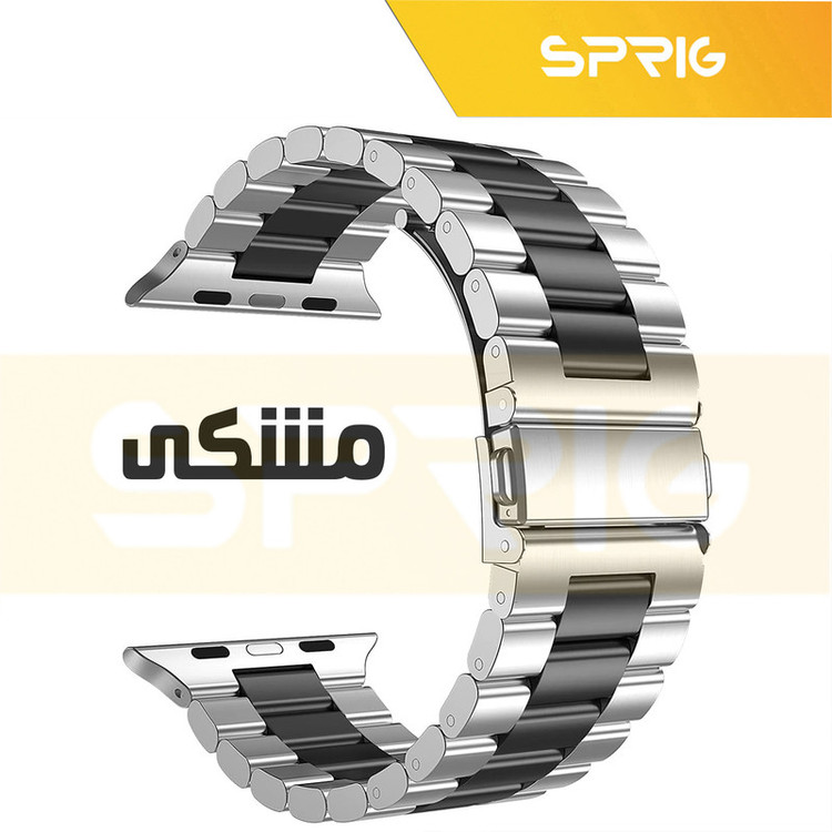 بند اسپریگ مدل 3Bid STL مناسب برای اپل واچ Series SE 2022 44mm / SE 2021 44mm / Series 5 44mm / Series 6 44mm / SE 44mm