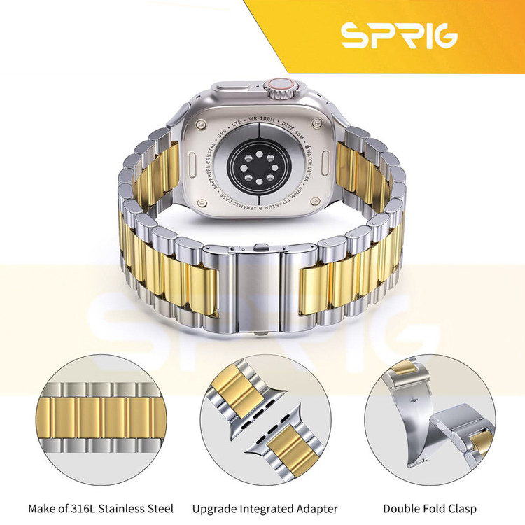 بند اسپریگ مدل 3Bid STL مناسب برای اپل واچ Series SE 2022 44mm / SE 2021 44mm / Series 5 44mm / Series 6 44mm / SE 44mm
