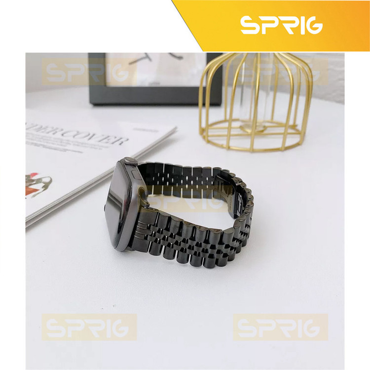 بند اسپریگ مدل 5Bead Dual color مناسب برای اپل واچ سری Se/4/5/6 سایز 44 میلی متری
