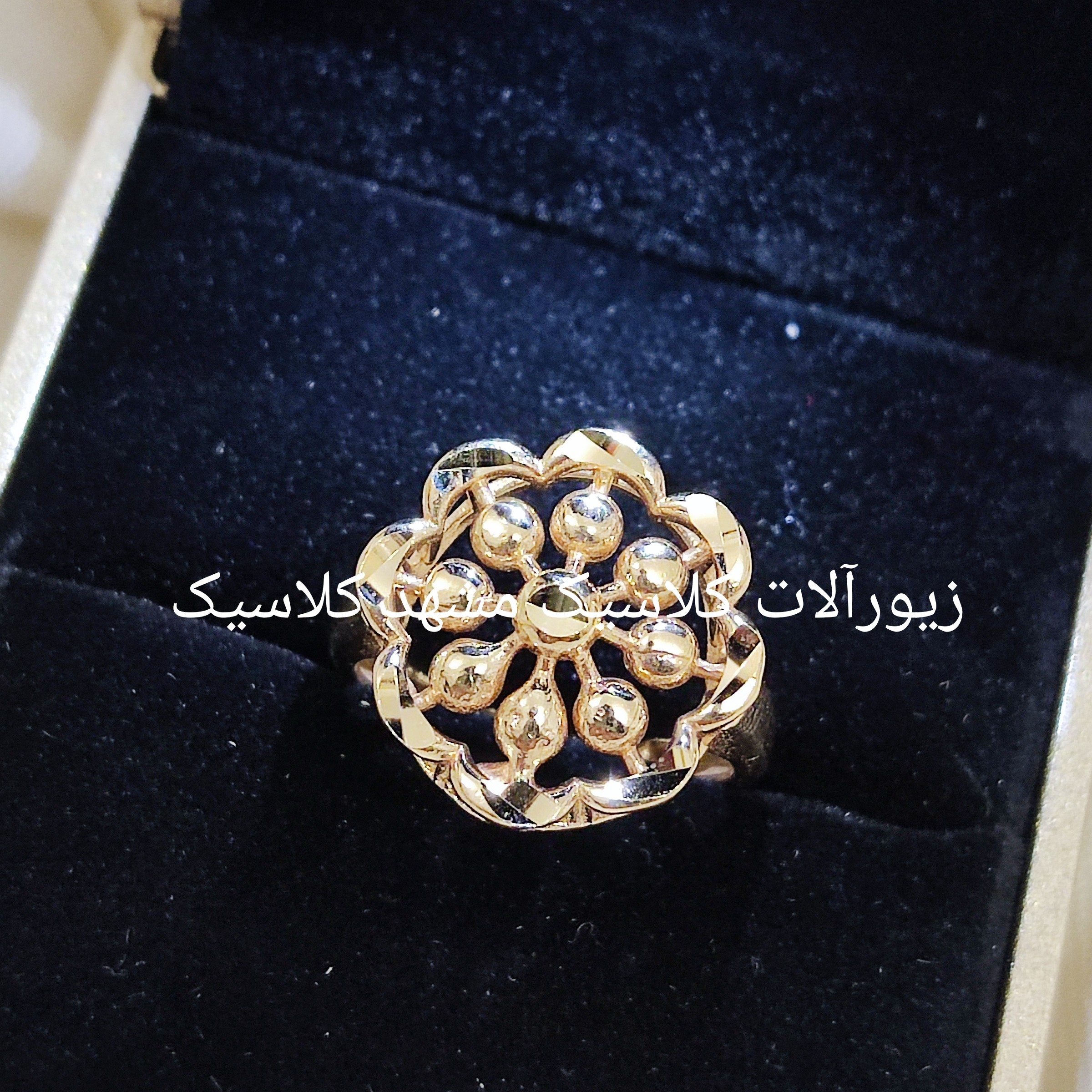 انگشتر زنانه طلا روس اصلی اصل دایره ای خاص
