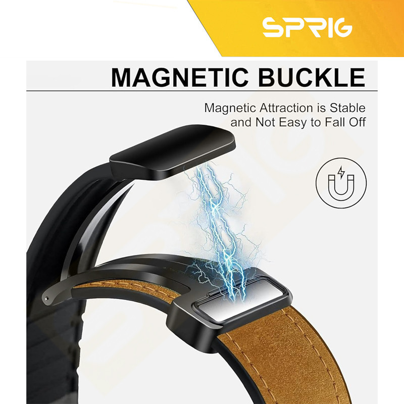 بند اسپریگ مدل Magnetic Soft Leather TW مناسب برای ساعت هوشمند ایمیکی SF1 / SF1E / SE1 / ST1