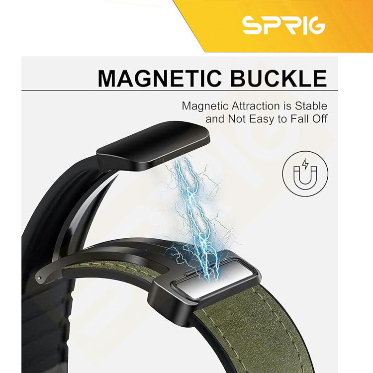 بند اسپریگ مدل Magnetic Soft Leather TW مناسب برای ساعت هوشمند ایمیکی SF1 / SF1E / SE1 / ST1