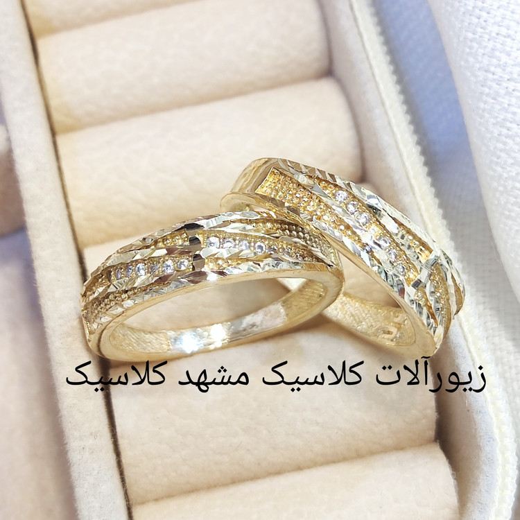 حلقه ست طلا روس تراش پر کار خفن طرح طلا