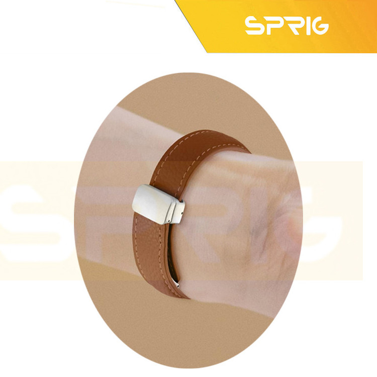 بند اسپریگ مدل Magnetic Leather مناسب برای ساعت هوشمند آمیزفیت GTR 42mm / Pop / Pop 2 / Pop pro