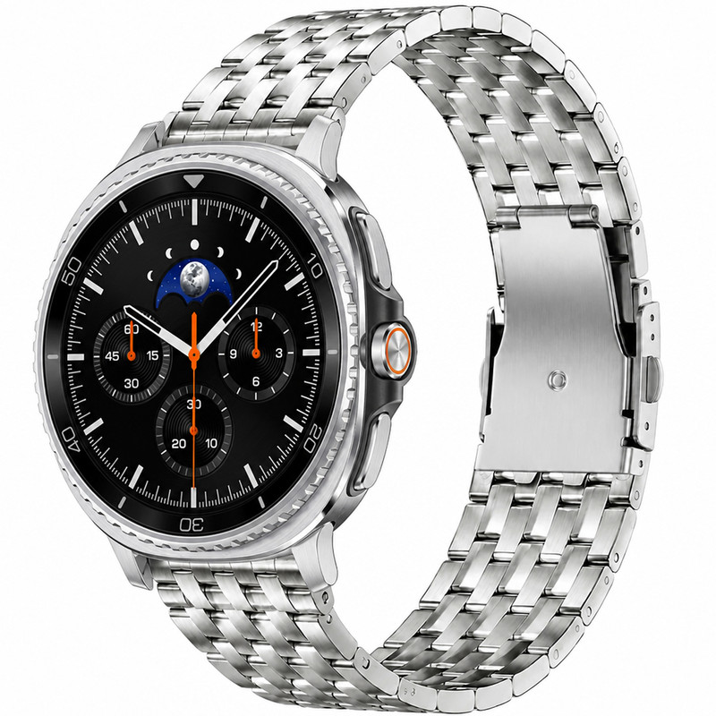 بند فلزی اسپریگ مدل 7BIX SK W8 مناسب برای ساعت هوشمند سامسونگ Galaxy Watch 8 40mm / 8 44mm / 8 Classic 46mm