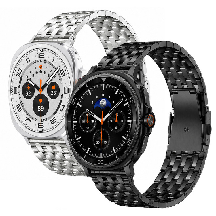 بند فلزی اسپریگ مدل 7BIX SK W8 مناسب برای ساعت هوشمند سامسونگ Galaxy Watch 8 40mm / 8 44mm / 8 Classic 46mm