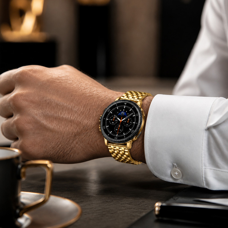 بند فلزی اسپریگ مدل 7BIX SK W8 مناسب برای ساعت هوشمند سامسونگ Galaxy Watch 8 40mm / 8 44mm / 8 Classic 46mm