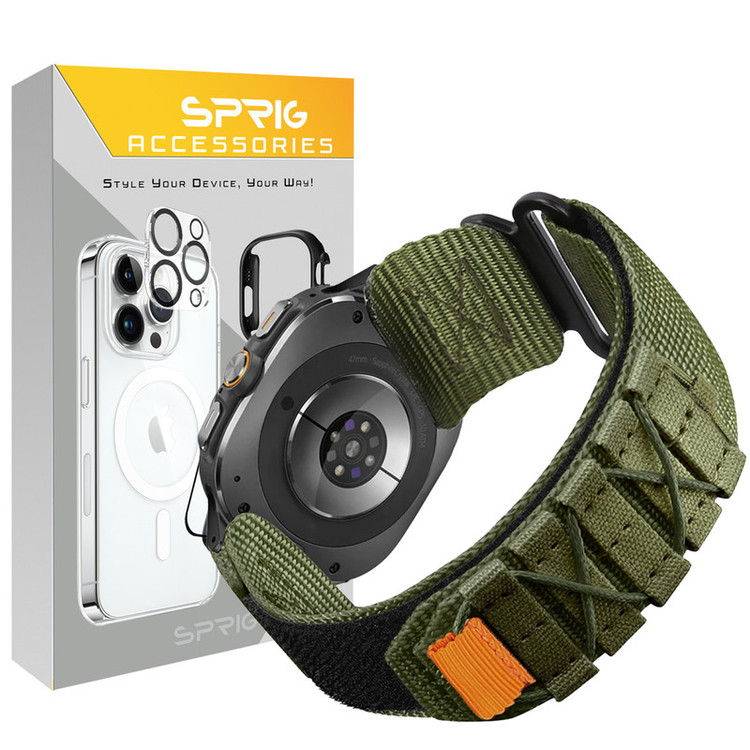 بند اسپریگ مدل Nylon Outdoor W9 مناسب برای ساعت هوشمند سامسونگ Galaxy Watch 9 44mm