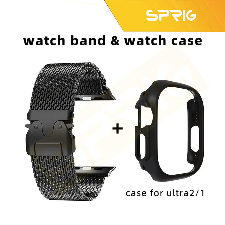 بند اسپریگ مدل ORG Milanese Guard مناسب برای اپل واچ Ultra / Ultra 2 49mm به همراه کاور