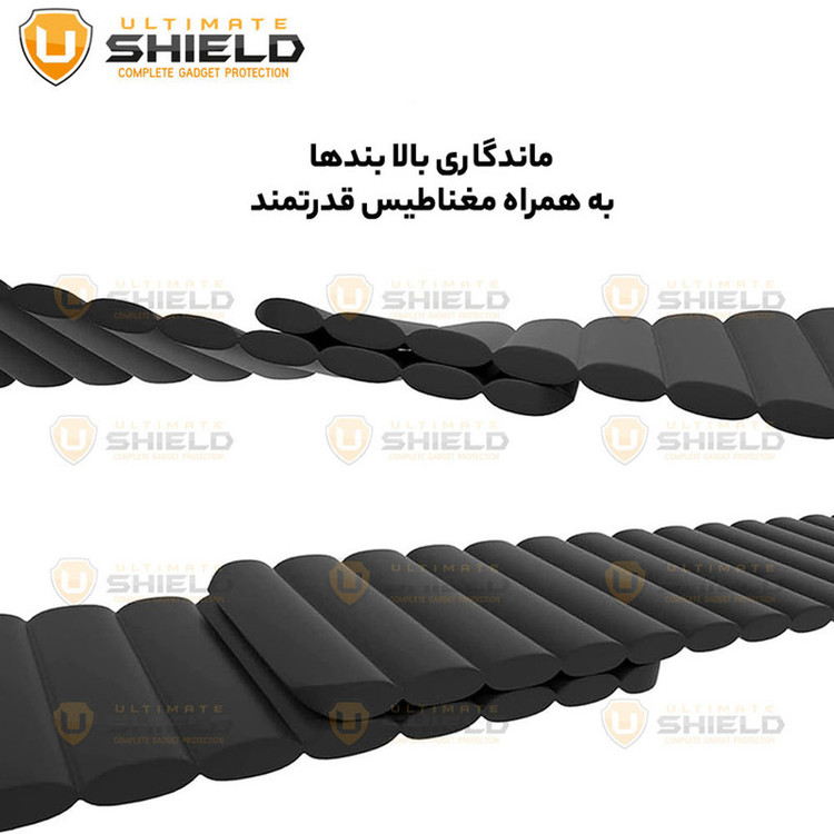 بند اسپریگ مدل Silicone Magnetic Link GRY مناسب برای ساعت هوشمند سامسونگ Watch 3 size 41mm / Galaxy Watch 4 40mm / watch 4 42mm / watch 4 44mm / watch 4 46mm