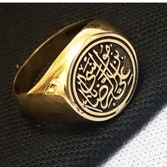 انگشتر مردانه طلا روس یا علی ابن موسی الرضا
