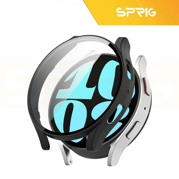 بند اسپریگ مدل Sic-Guard مناسب برای ساعت هوشمند سامسونگ Galaxy Watch 6 44mm به همراه کاور